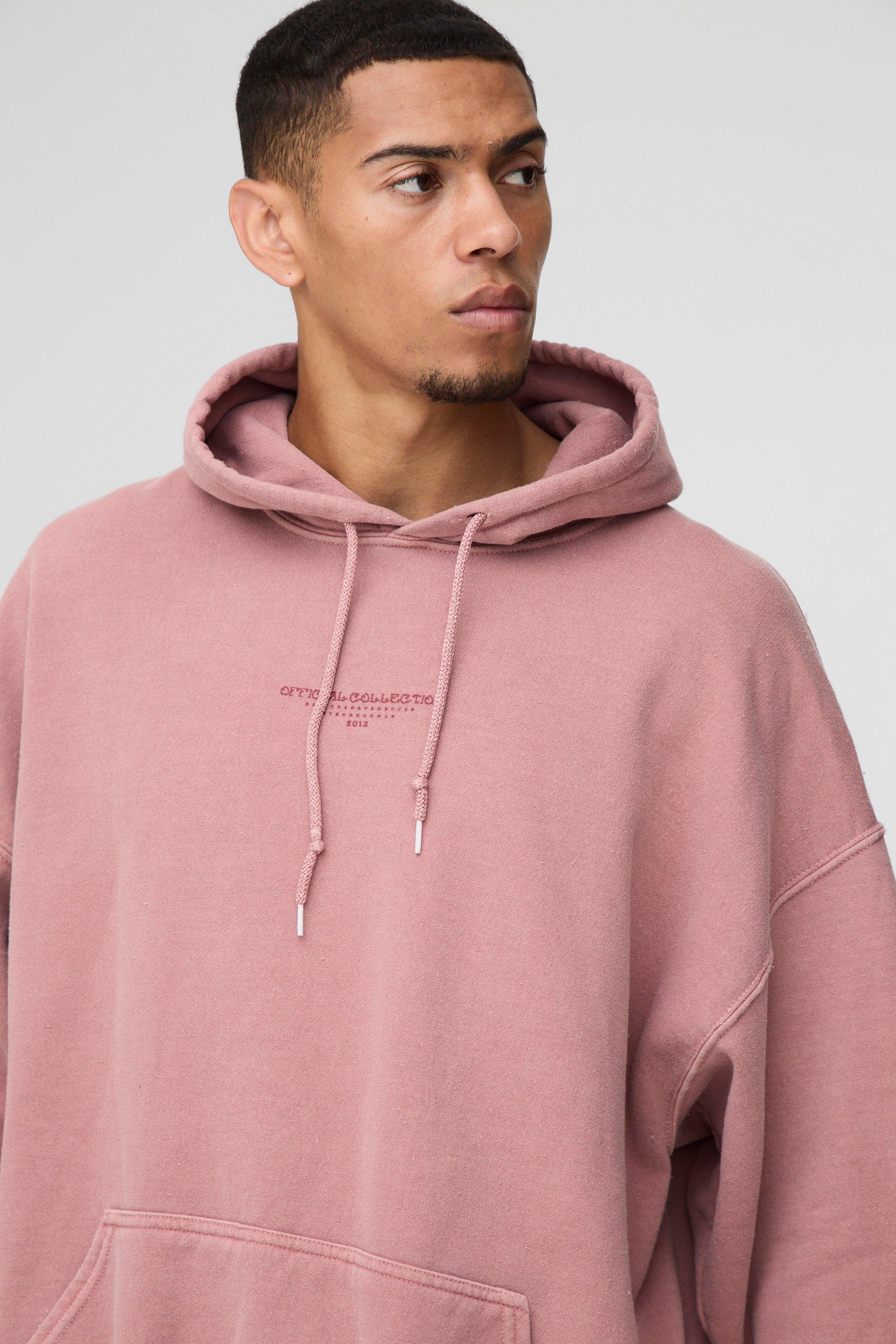 Pink hoodie boohoo hotsell